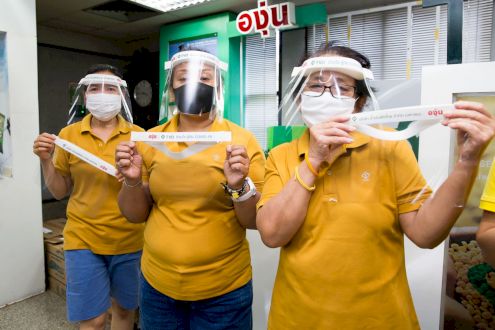 TVO delivered 3,200 Face Shields to 12 upcountry hospitals.