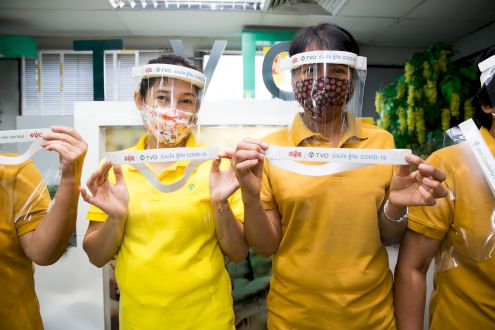 TVO delivered 3,200 Face Shields to 12 upcountry hospitals.